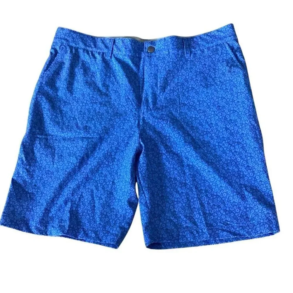 Adidas Ultimate 365 Tour Golf Shorts Men’s 36 Blue Floral Pattern